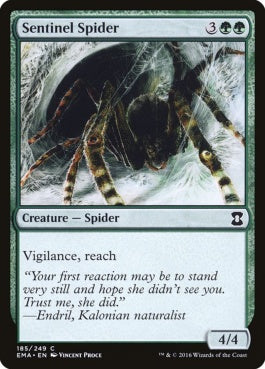 naokuroshop MTG [EMA][185][緑][C][EN][歩哨蜘蛛/Sentinel Spider] NM