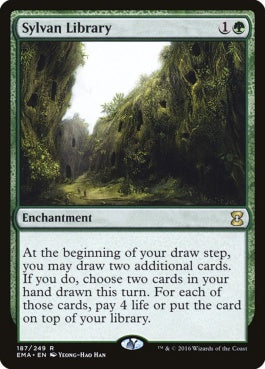 naokuroshop MTG [EMA][187][緑][R][EN][森の知恵/Sylvan Library] NM