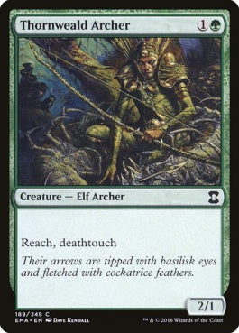 naokuroshop MTG [EMA][189][緑][C][EN][ソーンウィールドの射手/Thornweald Archer] NM