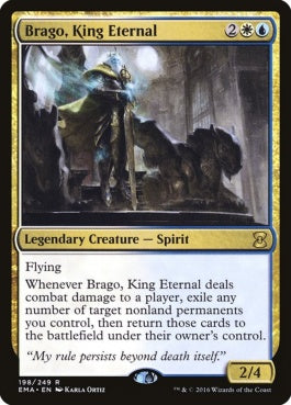 naokuroshop MTG [EMA][198][多][R][EN][永遠王、ブレイゴ/Brago, King Eternal] NM