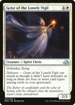 naokuroshop MTG [EMN][027][白][U][EN][孤独な夜番の霊/Geist of the Lonely Vigil] NM