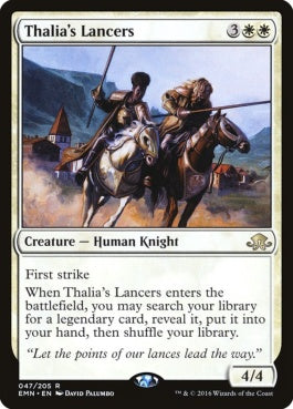 naokuroshop MTG [EMN][047][白][R][EN][サリアの槍騎兵/Thalia's Lancers] NM