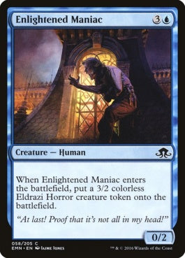 naokuroshop MTG [EMN][058][青][C][EN][悟った狂人/Enlightened Maniac] NM