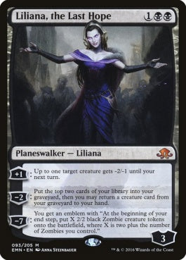 naokuroshop MTG [EMN][093][黒][M][EN][最後の望み、リリアナ/Liliana, the Last Hope] NM