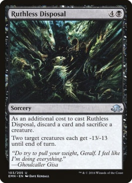 naokuroshop MTG [EMN][103][黒][U][EN][無情な処分/Ruthless Disposal] NM