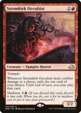 naokuroshop MTG [EMN][146][赤][R][EN][流城の密教信者/Stromkirk Occultist] NM