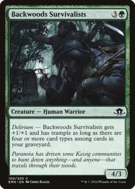 naokuroshop MTG [EMN][150][緑][C][EN][辺境林の生存者/Backwoods Survivalists] NM