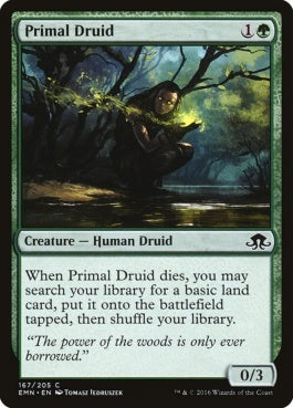 naokuroshop MTG [EMN][167][緑][C][EN][原初のドルイド/Primal Druid] NM