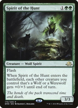 naokuroshop MTG [EMN][170][緑][R][EN][狩りの精霊/Spirit of the Hunt] NM