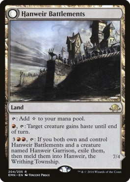 naokuroshop MTG [EMN][204][土地][R][EN][ハンウィアーの要塞/Hanweir Battlements] NM