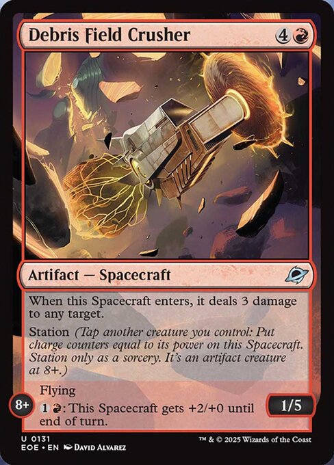 [EOE][0131][赤][U][EN][デブリ宙域の破砕船/Debris Field Crusher]（foil）