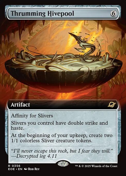 [EOE][0356][茶][R][EN][かき鳴らす巣槽/Thrumming Hivepool]（foil）