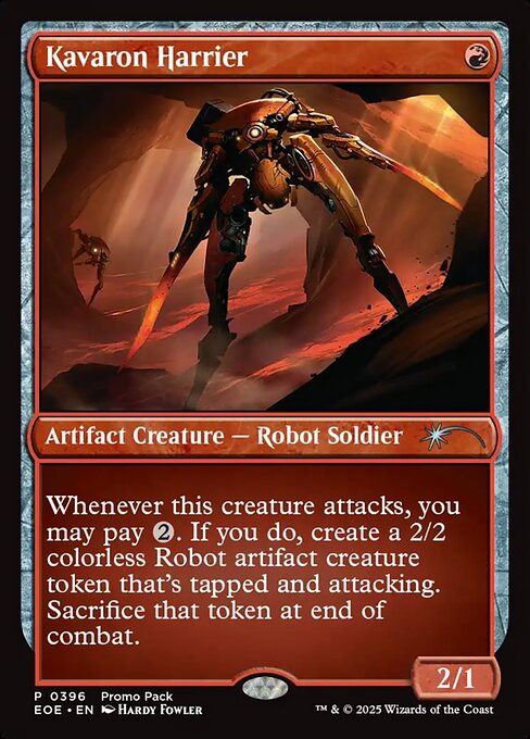 [EOE][0396][赤][U][EN][カヴァーロンの侵略機/Kavaron Harrier]（foil）