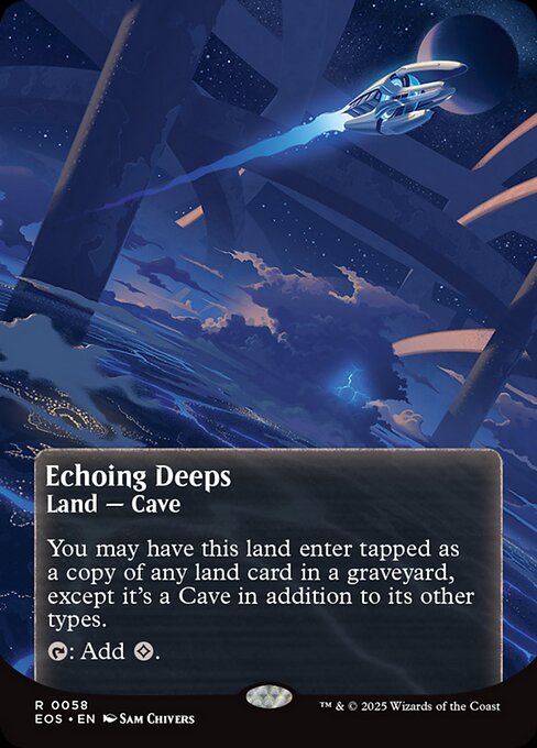 [EOS][0058][土地][R][EN][残響する深淵/Echoing Deeps]（foil）