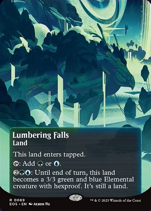 [EOS][0069][土地][R][EN][伐採地の滝/Lumbering Falls]（foil）