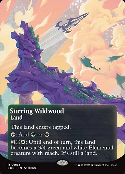 [EOS][0084][土地][R][EN][活発な野生林/Stirring Wildwood]（foil）