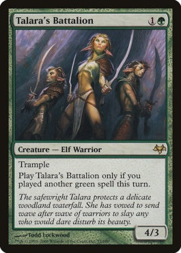 naokuroshop MTG [EVE][077][緑][R][EN][タララの大隊/Talara's Battalion] NM