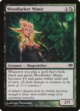 naokuroshop MTG [EVE][130][多][C][EN][森潜みのミミック/Woodlurker Mimic] NM