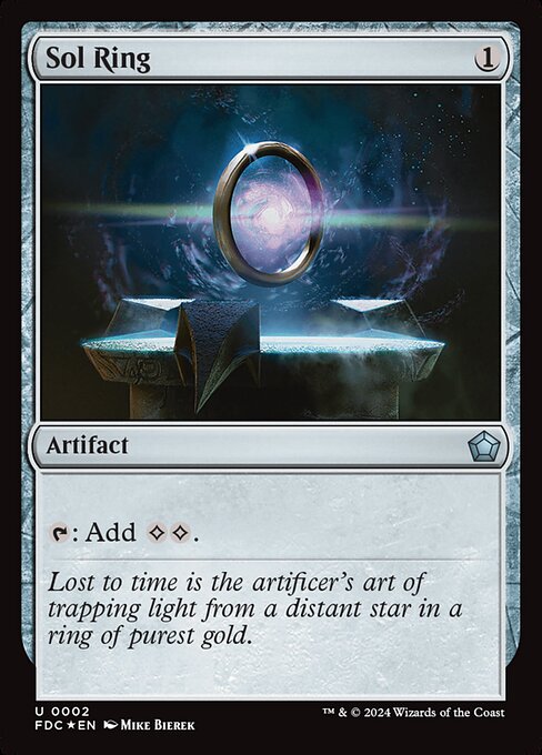 naokuroshop MTG [FDC][0002][茶][U][EN][太陽の指輪/Sol Ring] NM