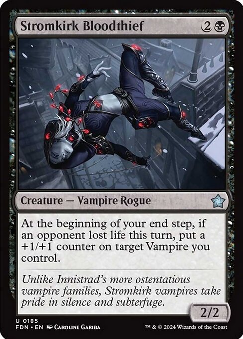 naokuroshop MTG [FDN][0185][黒][U][EN][流城の血泥棒/Stromkirk Bloodthief] NM