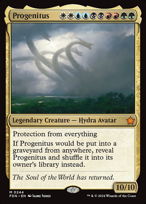 naokuroshop MTG [FDN][0244][多][M][EN][大祖始/Progenitus]（foil） NM