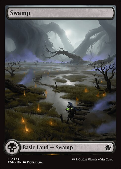 naokuroshop MTG [FDN][0287][土地][C][EN][沼/Swamp] NM