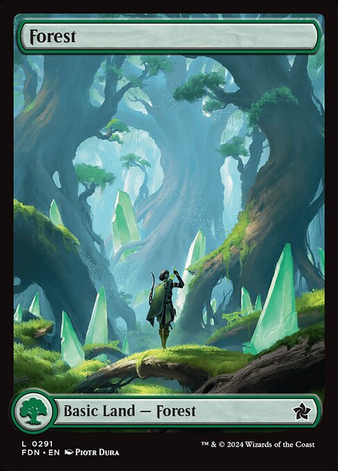 naokuroshop MTG [FDN][0291][土地][C][EN][森/Forest] NM