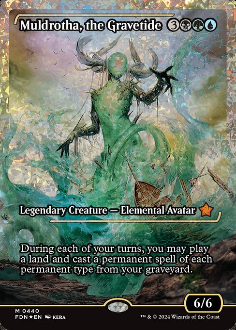 naokuroshop MTG [FDN][0440][多][M][EN][墓場波、ムルドローサ/Muldrotha, the Gravetide]（foil） NM