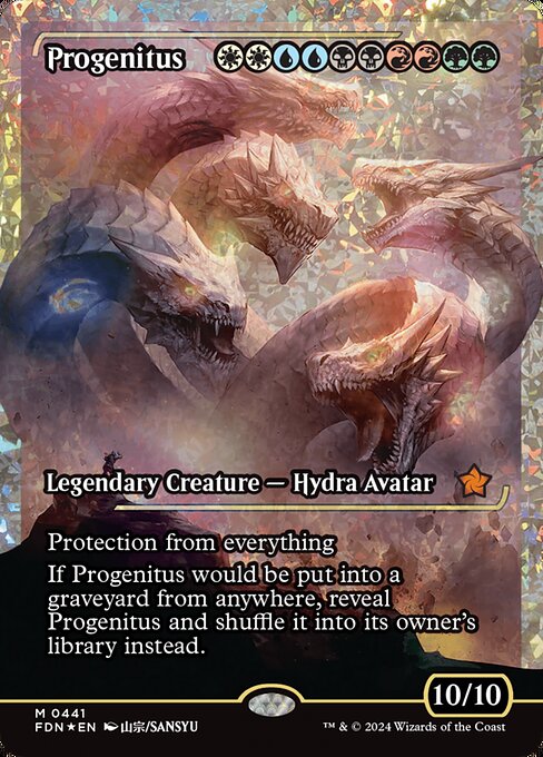 naokuroshop MTG [FDN][0441][多][M][EN][大祖始/Progenitus]（foil） NM