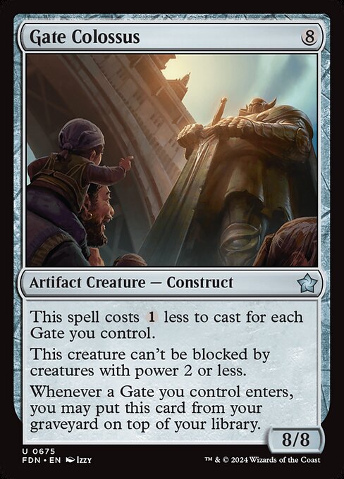 naokuroshop MTG [FDN][0675][茶][U][EN][門の巨像/Gate Colossus] NM