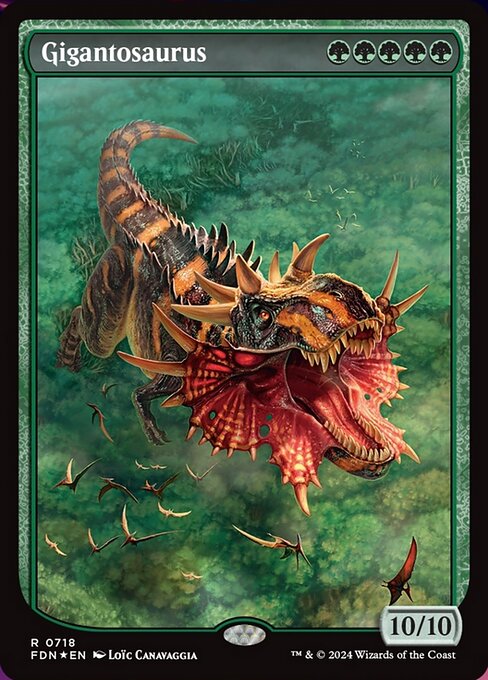 naokuroshop MTG [FDN][0718][緑][R][EN][ギガントサウルス/Gigantosaurus] NM