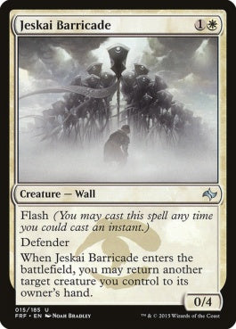 naokuroshop MTG [FRF][015][白][U][EN][ジェスカイのバリケード/Jeskai Barricade] NM