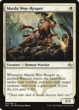 naokuroshop MTG [FRF][018][白][U][EN][マルドゥの悲哀狩り/Mardu Woe-Reaper] NM