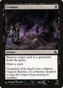 naokuroshop MTG [GPT][045][黒][C][EN][死体焼却/Cremate] NM