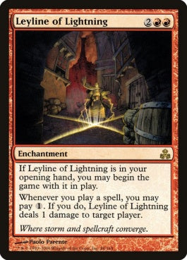 naokuroshop MTG [GPT][068][赤][R][EN][稲妻の力線/Leyline of Lightning] NM