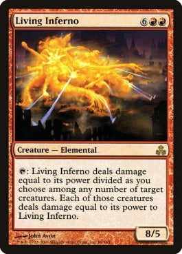 naokuroshop MTG [GPT][069][赤][R][EN][生きている業火/Living Inferno] NM