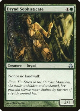 naokuroshop MTG [GPT][083][緑][U][EN][世慣れたドライアド/Dryad Sophisticate] NM