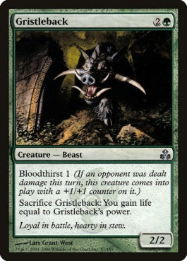 naokuroshop MTG [GPT][087][緑][U][EN][軟骨背獣/Gristleback] NM