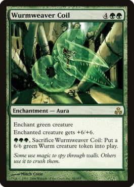 naokuroshop MTG [GPT][099][緑][R][EN][ワーム編みのとぐろ/Wurmweaver Coil] NM