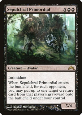 naokuroshop MTG [GTC][075][黒][R][EN][陰鬱の始源体/Sepulchral Primordial] NM