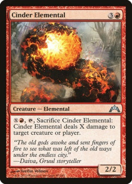 naokuroshop MTG [GTC][087][赤][U][EN][燃えがらの精霊/Cinder Elemental] NM