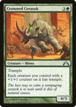 naokuroshop MTG [GTC][117][緑][U][EN][冠角獣/Crowned Ceratok] NM