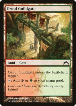 naokuroshop MTG [GTC][243][土地][C][EN][グルールのギルド門/Gruul Guildgate] NM