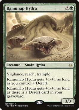 naokuroshop MTG [HOU][130][緑][R][EN][ラムナプのハイドラ/Ramunap Hydra] NM