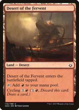 naokuroshop MTG [HOU][170][土地][C][EN][熱烈の砂漠/Desert of the Fervent] NM