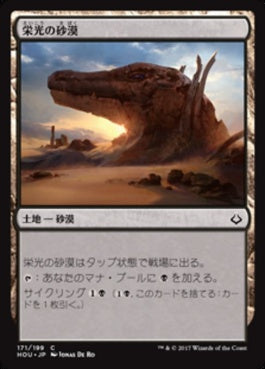 naokuroshop MTG [HOU][171][土地][C][JP][栄光の砂漠/Desert of the Glorified] NM