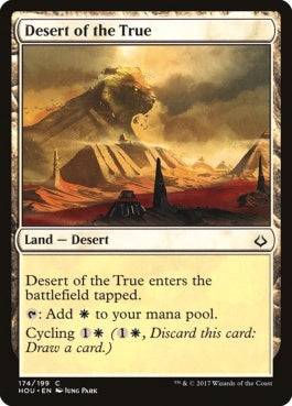 naokuroshop MTG [HOU][174][土地][C][EN][信義の砂漠/Desert of the True] NM