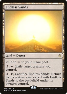 naokuroshop MTG [HOU][176][土地][R][EN][終わりなき砂漠/Endless Sands] NM