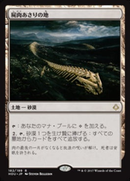 naokuroshop MTG [HOU][182][土地][R][JP][屍肉あさりの地/Scavenger Grounds] NM