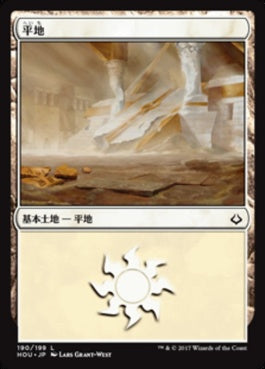 naokuroshop MTG [HOU][190][土地][C][JP][平地/Plains] NM